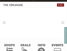Tablet Screenshot of esplanademall.com